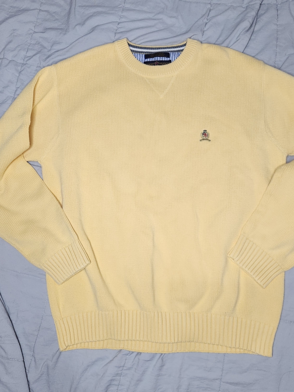 Tommy Hilfiger Pale Yellow Crewneck Sweatshirt
